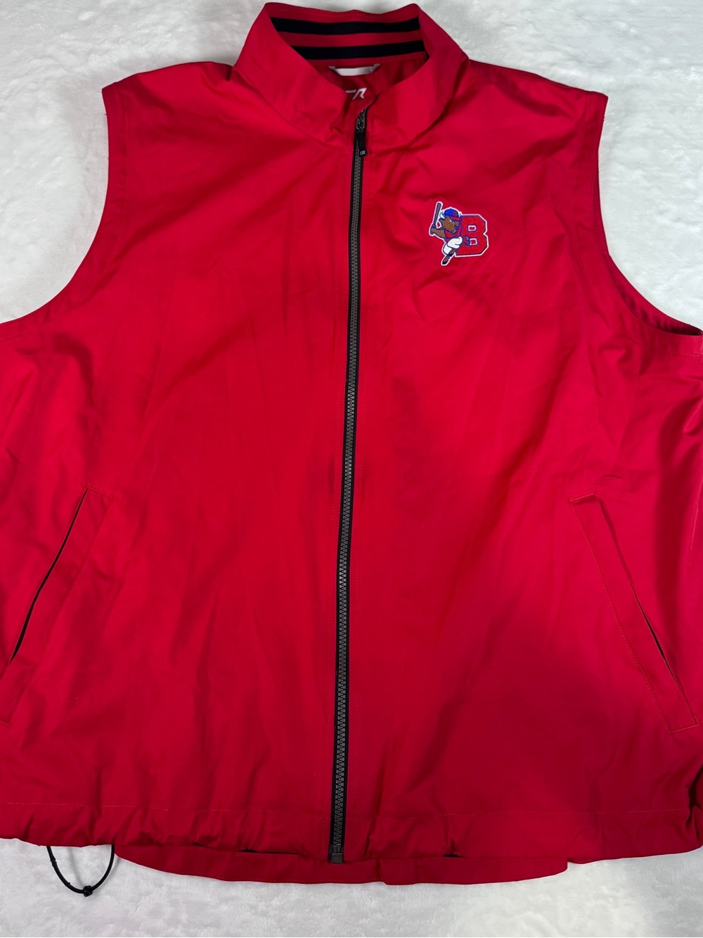 Cutter & Buck Beloit Snappers Baseball Vest Men’s XL Red Full Zip Windbreaker